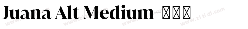 Juana Alt Medium字体转换